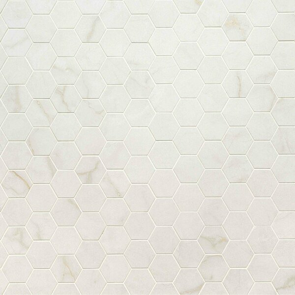 Msi Brighton Gold 12'' X 12'' Hexagon Matte Porcelain Mosaic Tile, 8PK ZOR-MD-0603